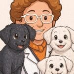 Dra. M con sus perros